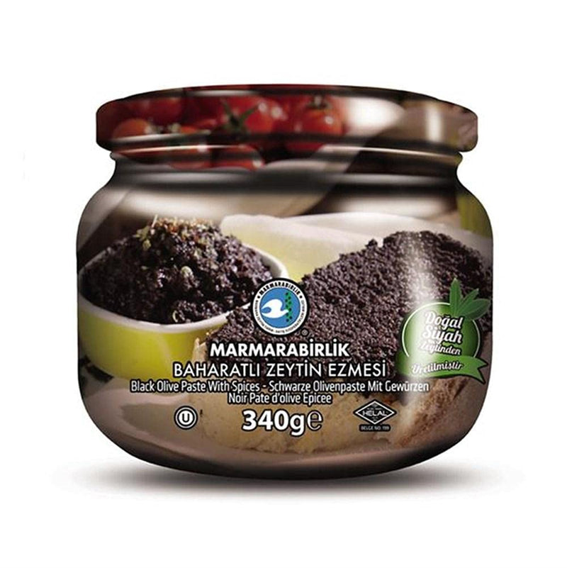 Marmarabirlik Black Olive Paste with Spices Olive Spread ( Baharatli Zeytin Ezmesi) - 340g