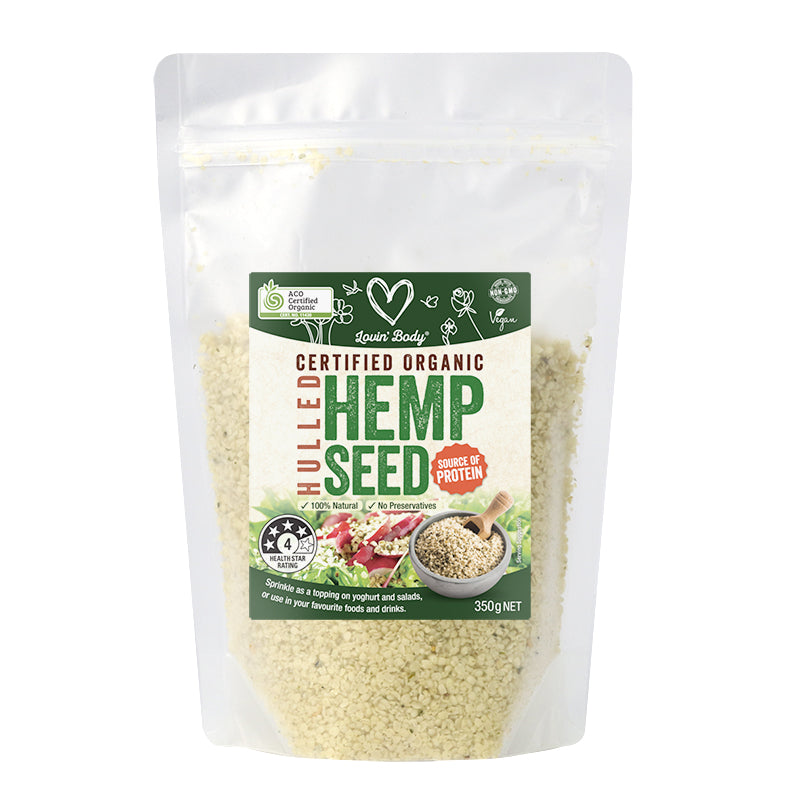 Certified Organic Hulled Hemp Seed 350g Baba G Online Grocery Store