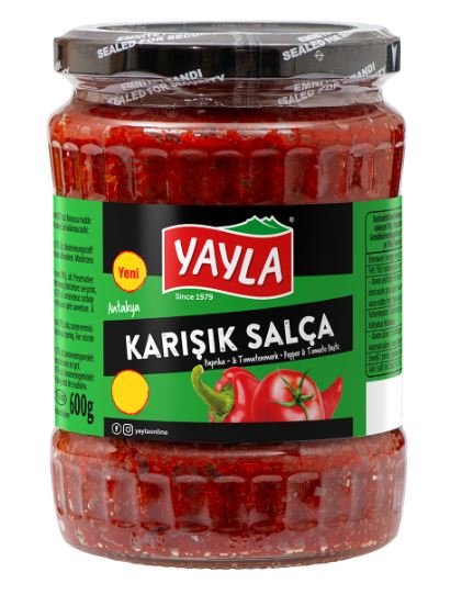 Yayla Mixed Pepper Paste 600gr