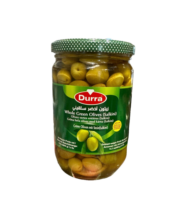 Durra Whole Green Olives (Salkini) - 700g