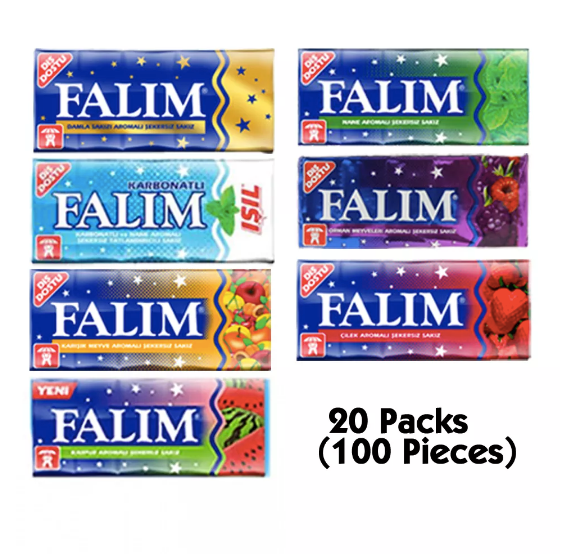 Falim Chewing Gum - 20 pack (100 pieces)