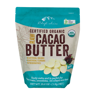 CERTIFIED ORGANIC RAW CACAO BUTTER