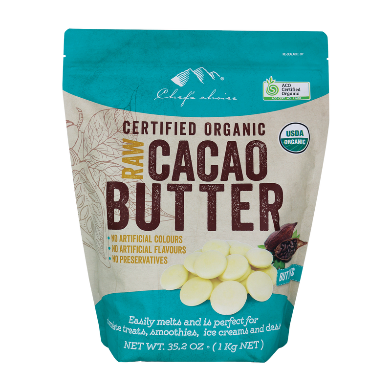 CERTIFIED ORGANIC RAW CACAO BUTTER