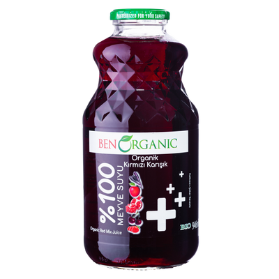 BenOrganic Red Mix Juice Glass Bottle 946ml
