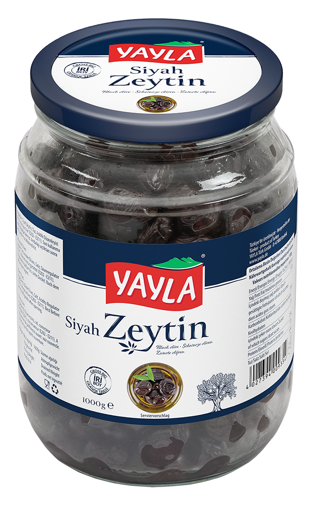 Yayla Natural Big Size ( iri) Black Olive- 1000gr