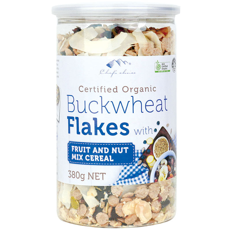 Certified Organic Buckwheat Flakes with Fruits and Nuts 380g