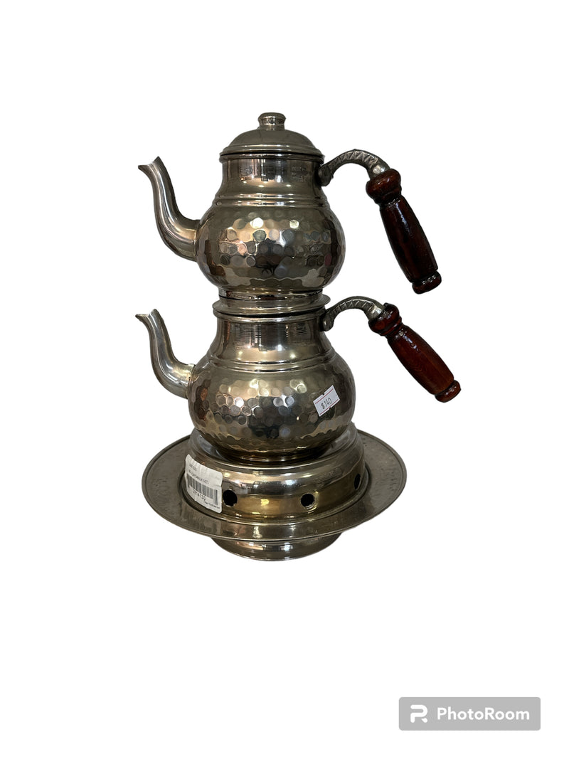 Caydanlik Teapot, Traditional Turkish Teapot Stainless Steel
