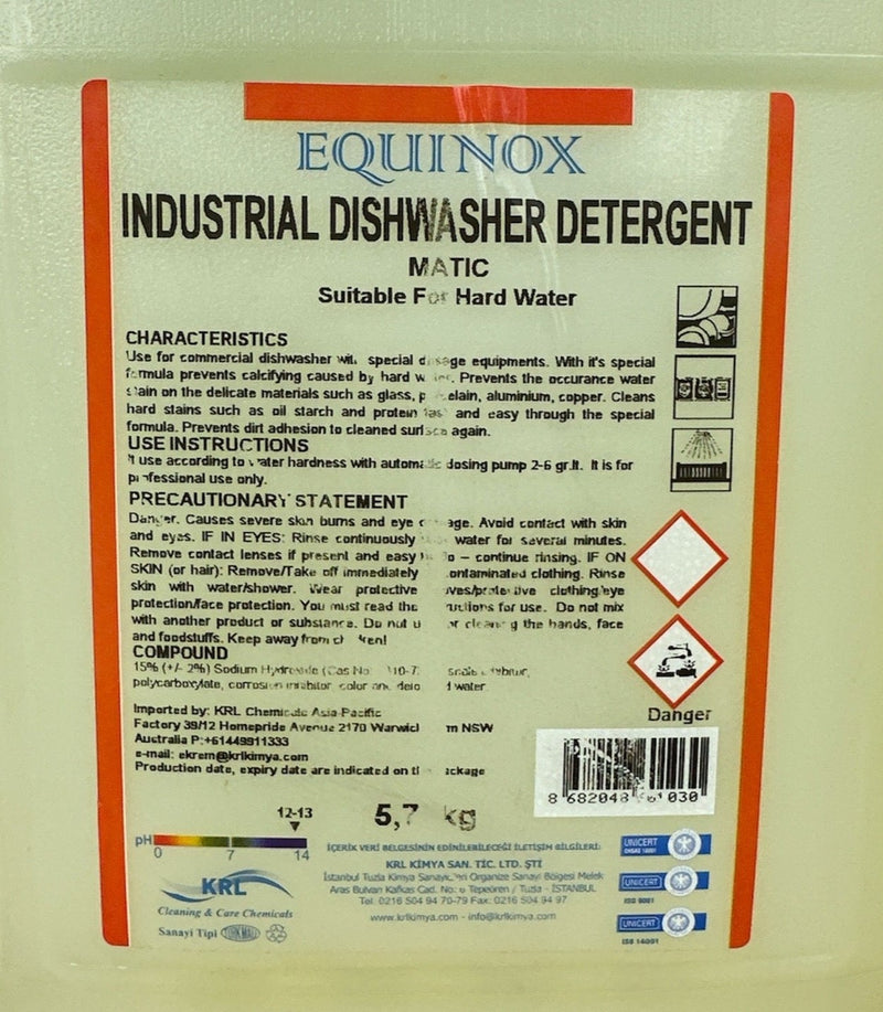 Industrial Dishwasher Detergent - 5.7kg