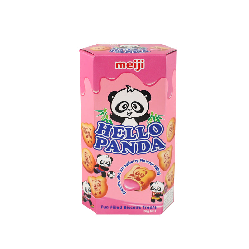 Meiji Hello Panda Biscuits with Strawberry Flavoured Filling