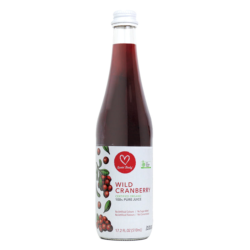 Certified Organic 100% Pure Juice Wild Cranberry 510ml