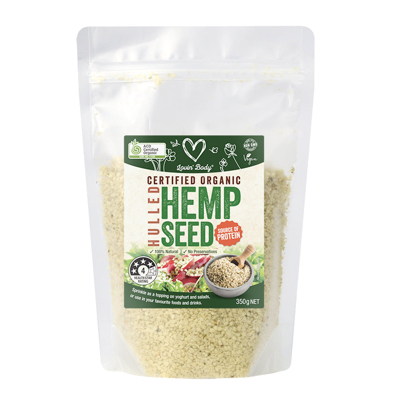 Certified Organic Hulled Hemp Seed 350g