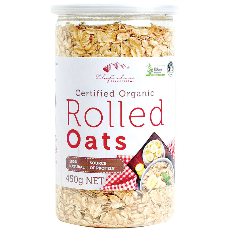 Certified Organic Rolled Oats 450g