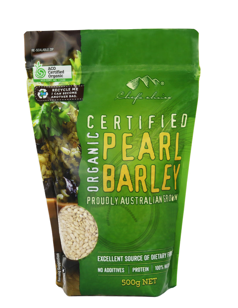 Certified Organic Pearl Barley 500g