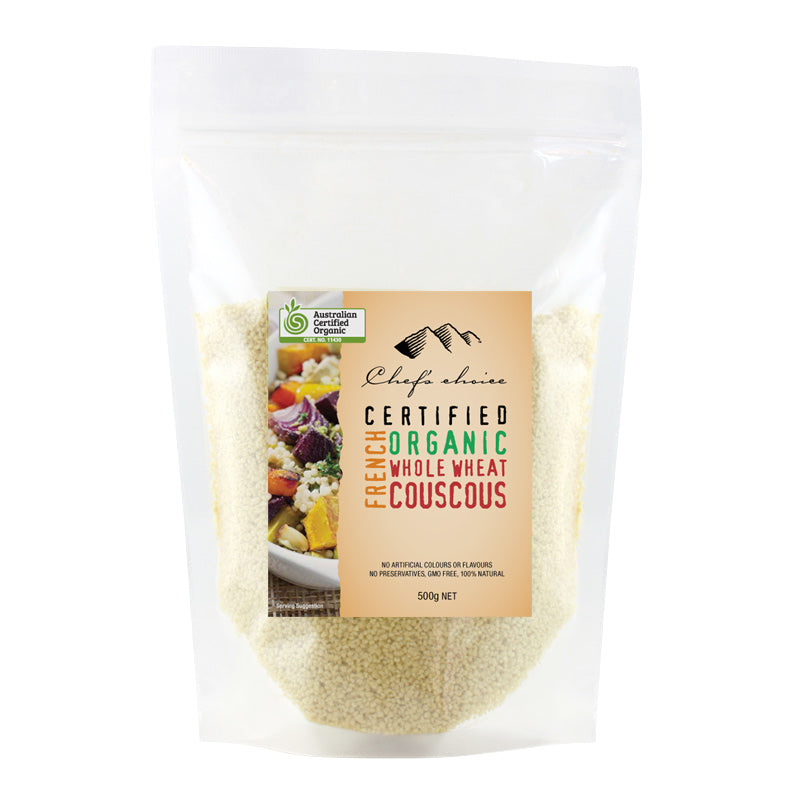 Certified Organic French Whole Wheat Couscous 500g