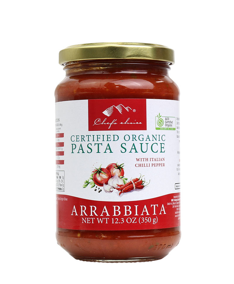Certified Organic Pasta Sauce Arrabbiata with Italian Pepper  350g