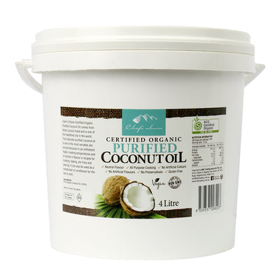 CERTIFIED ORGANIC PURIFIED COCONUT OIL