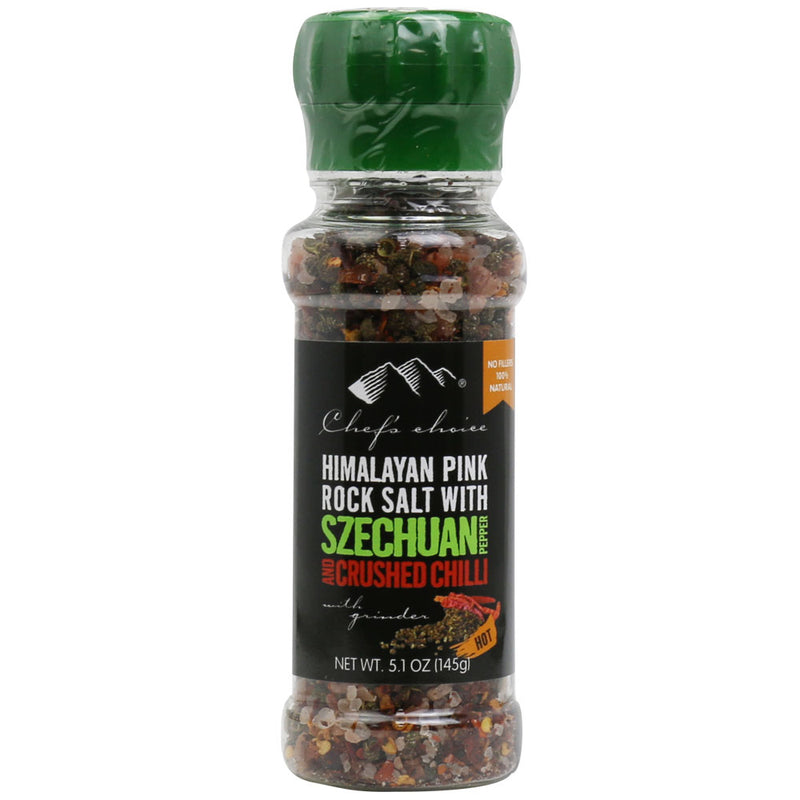 Himalayan Pink Rock Salt with Szechuan pepper & Crushed Chilli – Grinder 145g