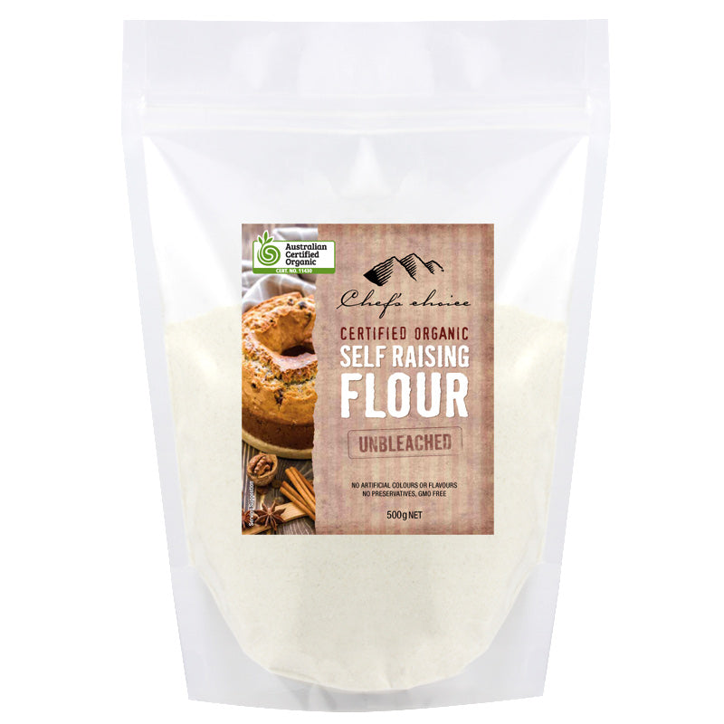Certified Organic Self Raising Flour – Unbleached 500g