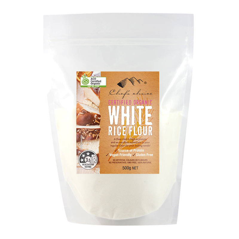 Certified Organic White Rice Flour 500g