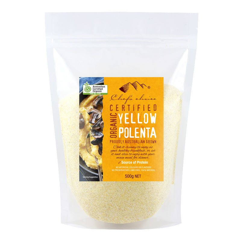 Certified Organic Yellow Polenta 500g