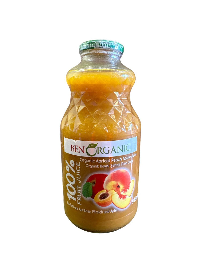 Ben Organic 100% Organic Apricot Peach Apple Juice