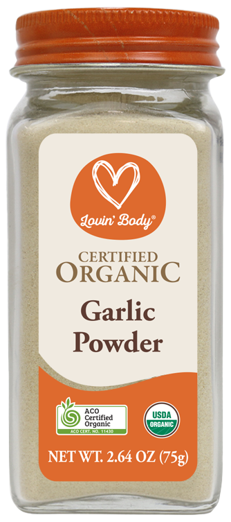 Certified Organic Garlic Powder 75g