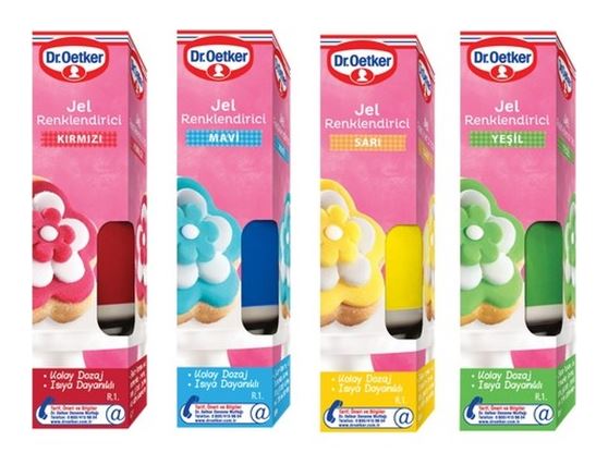 Dr. Oetker Coloring Gel 10g*6 (Yellow)