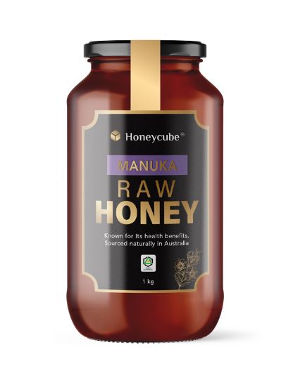HoneyCube Raw Manuka Glass Jar