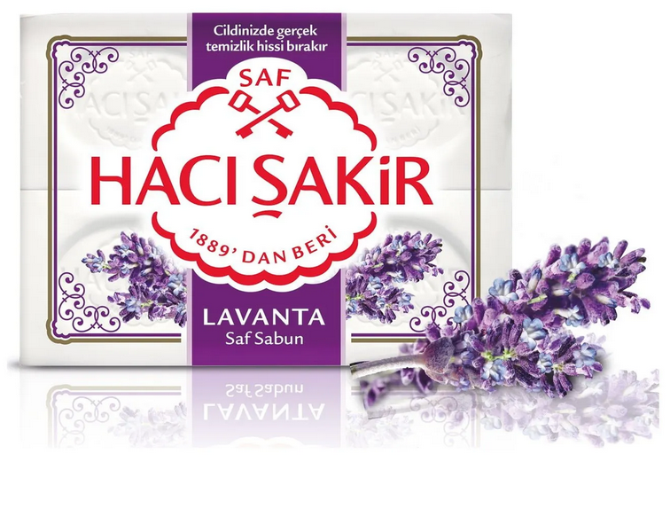 Hacisakir Lavender Soap 600g x 4 pack
