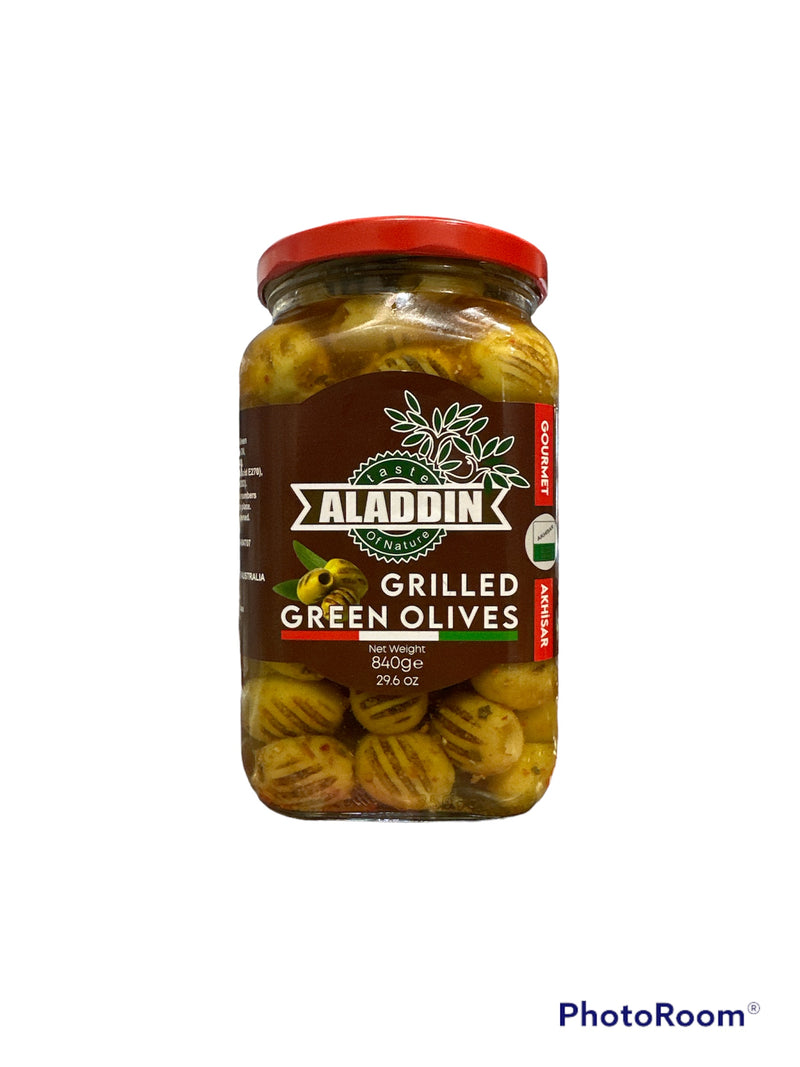 Aladdin Green Grilled Olives - 840g