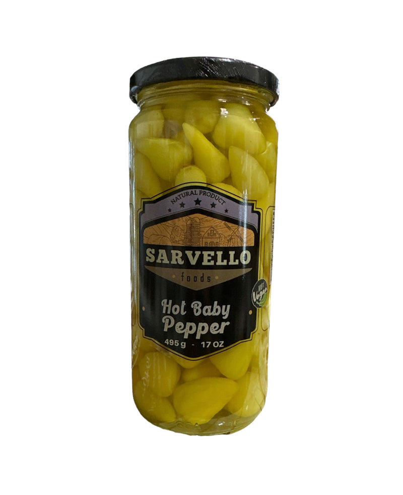 Sarvello Foods Hot Baby Pepper - 485g