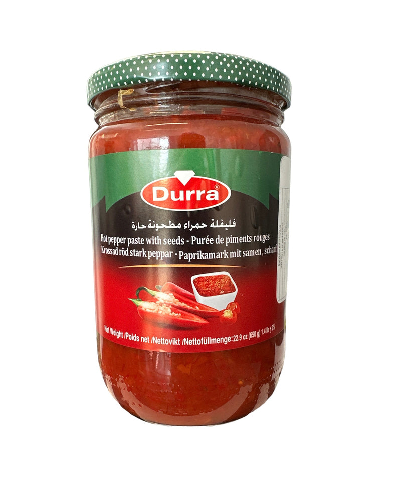 Durra Hot pepper paste with seeds - 650g