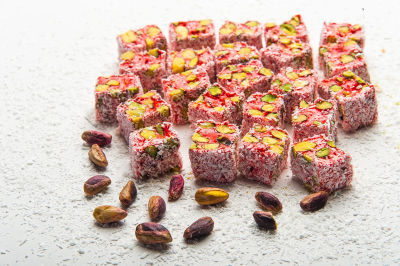 Pomegranate Pasha Double Roasted Pistachios with Strawberry