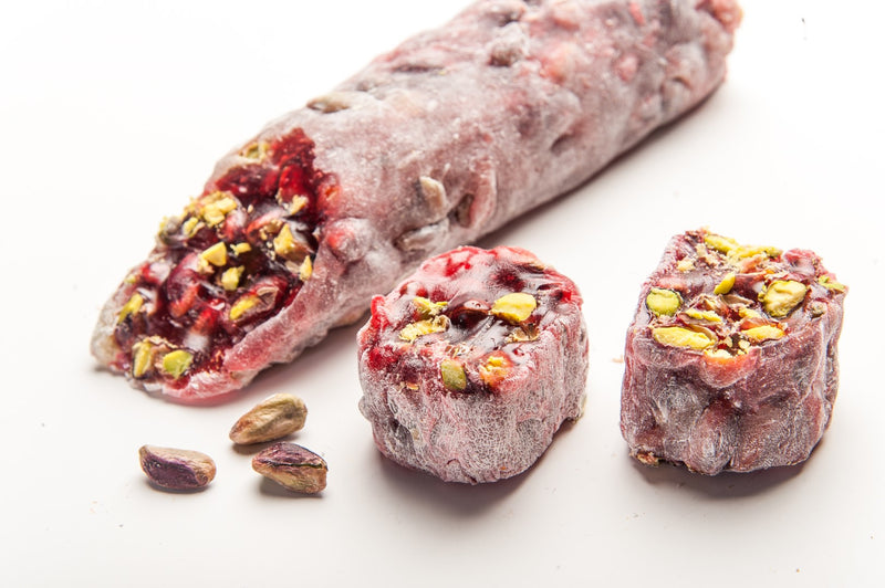Ribbon Delight with Pomegranate and Pistachio