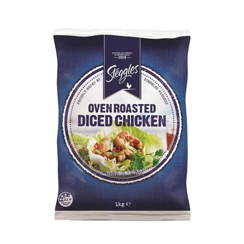 Steggles Oven Roasted Diced Chicken - 1kg