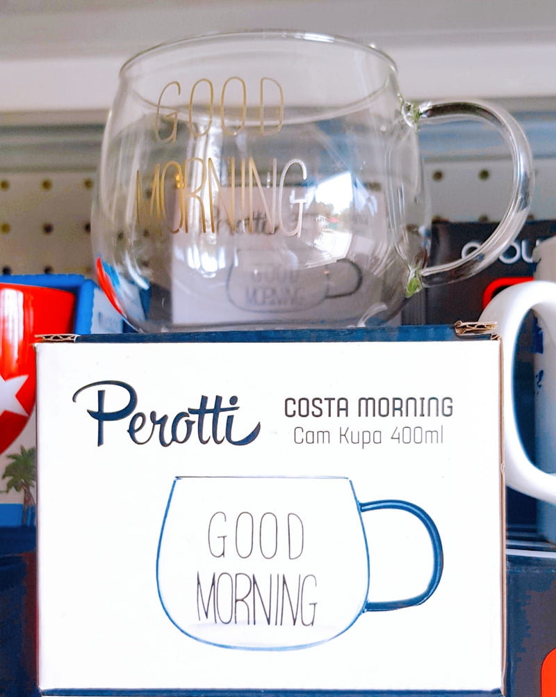 Good Morning Glass Mug