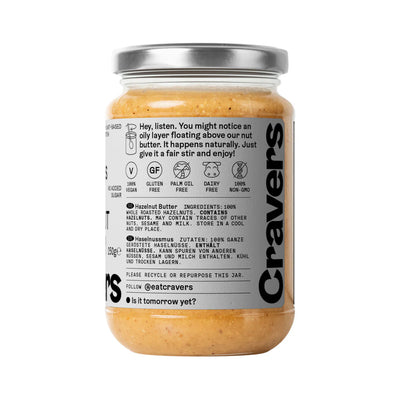 Cravers 100% Hazelnut Butter 250g