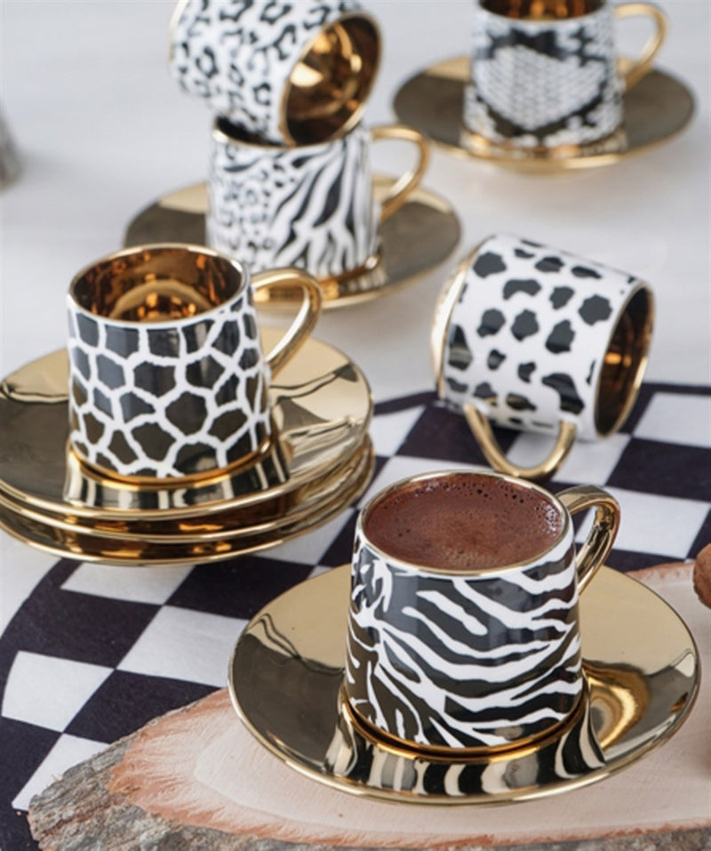 Coffee Set Jungle Gold - 12pcs