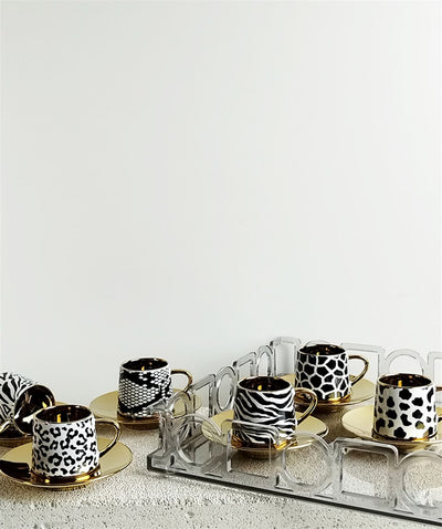 Coffee Set Jungle Gold - 12pcs