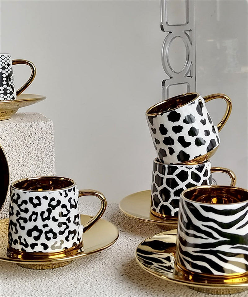 Coffee Set Jungle Gold - 12pcs