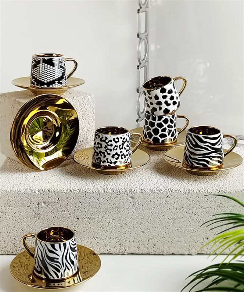 Coffee Set Jungle Gold - 12pcs