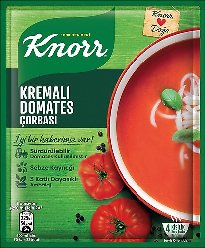 Knorr Cream of Tomato Soup Mix (Kremalı Domates Çorbası) - 69g