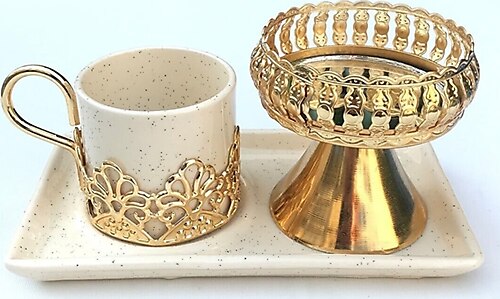 Turkish Coffee Set (Plate & Cup)