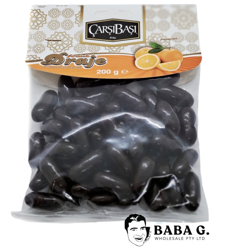 Dragee dark chocolate with orange - 200g